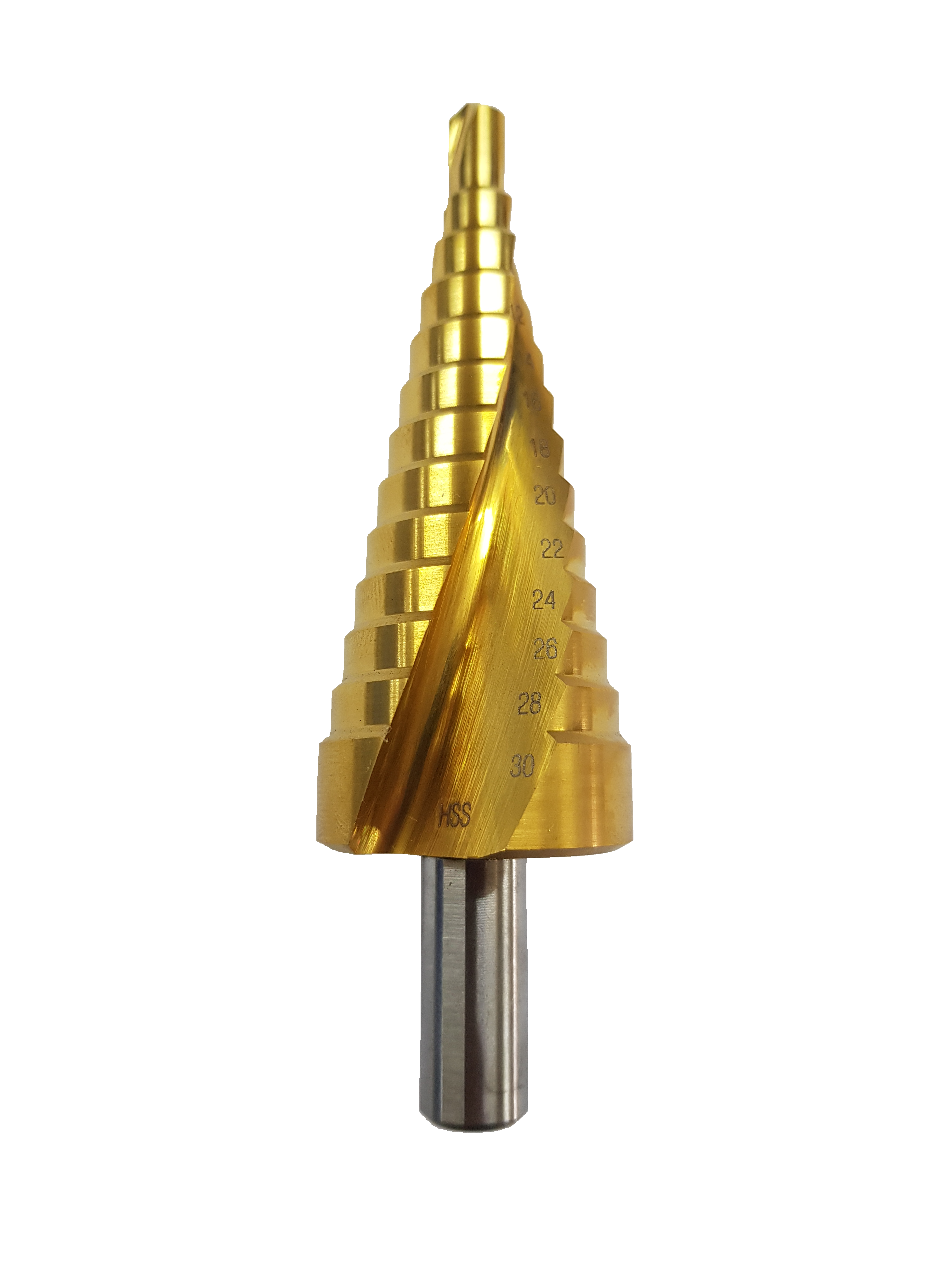 2 mm Stufung HSS-Tin Gold Qualität Spiral